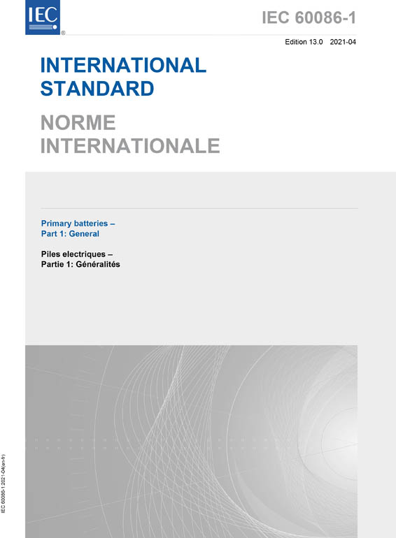Cover IEC 60086-1:2021